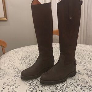 Brown suede Knee-High Penelope Chilvers Riding Boots